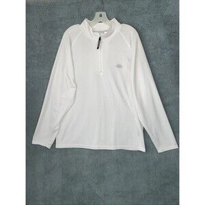 The North Face Shirt Mens Extra Large White Crew Neck Long Sleeve Polartec